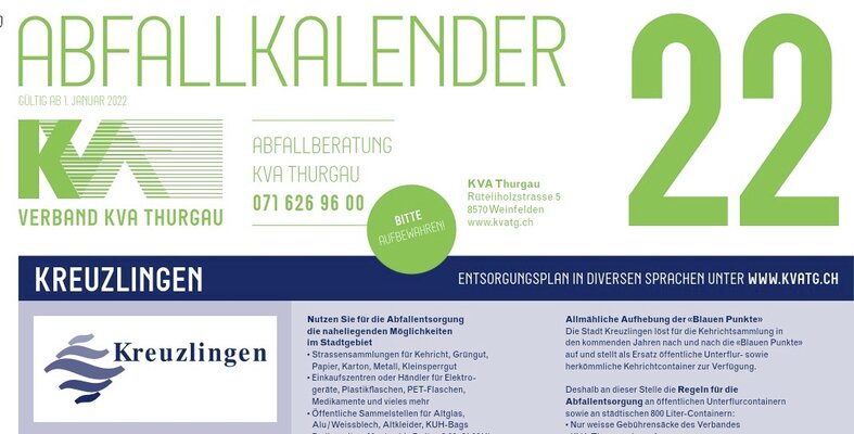 Abfallkalender 2022