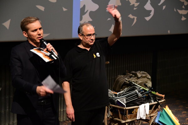 Reto Scherrer und Filmemacher Daniel Felix