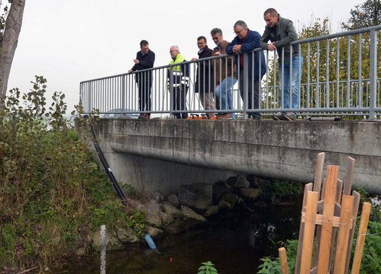 An der Messstelle am Giessen.