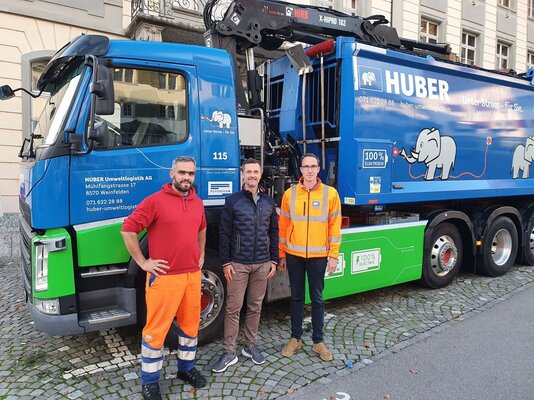 elektrischer-lastwagen-huber-umweltlogistik