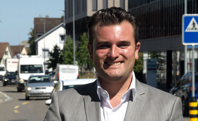Robin Spiri, Präsident der Gruppierung «Aufrecht»