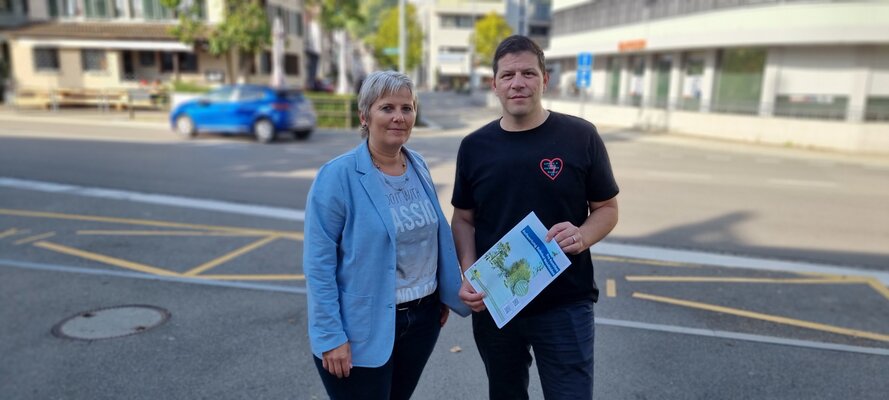 Alexandra Beck und Claudio Votta stehen hinter dem Konzept der Stadt. ⋌Desirée Müller
