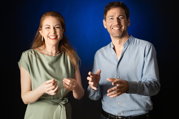 Julia Schiwowa und David Lang treten vier Mal in der Region auf. ⋌zVg
