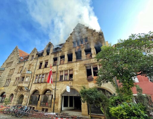Drei Häuser in der Konstanzer Altstadt sind von dem Brand betroffen
