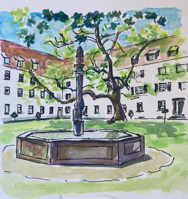 redwebKreuzlingen entdecken Urban Sketching meets Klostergeschicht