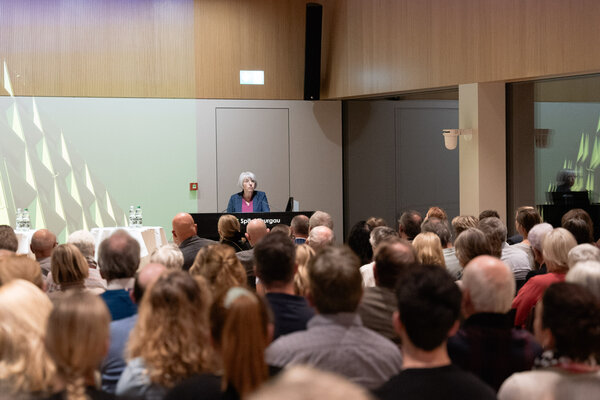 Podiumsdiskussion einheitliche Finanzierung im Kantonspital Frauenfeld.