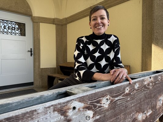 Schulleiterin Nadine Hörler aus Berlingen ist es ein zentrales Anliegen, dass die Schülerinnen und Schüler mit allen Bevölkerungsgruppen in Kontakt kommen. ⋌Werner Lenzin