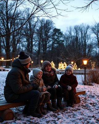 Am 14. Dezember und 11. Januar wird der Park zum Märchenland. ⋌⋌Symbolbild KI