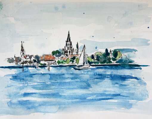 redwebKreuzlingen entdecken, Urbansketching meets Bodens