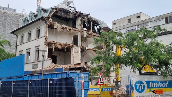 Die Brandursache ist ermittelt, das Helvetia-Haus kann abgerissen werden.