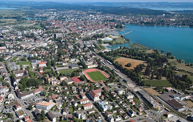 Stadt Kreuzlingen von oben
